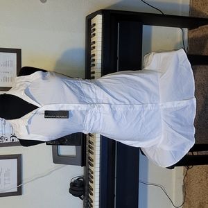 Banana republic button down white dress